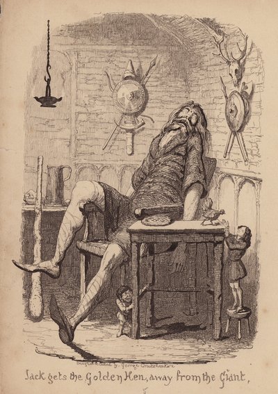 Jack e il fagiolo magico da George (after) Cruikshank