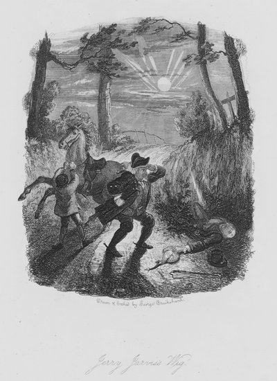 La parrucca di Jerry Jarvis (incisione) da George (after) Cruikshank