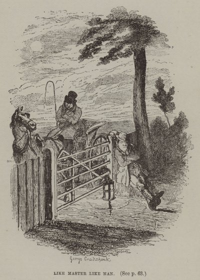 Tale padrone tale servo (incisione) da George (after) Cruikshank