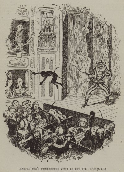La visita inaspettata del Maestro Joe alla fossa (incisione) da George (after) Cruikshank