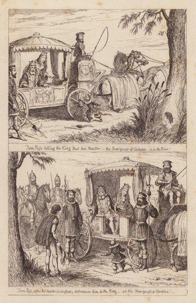 Il gatto con gli stivali da George (after) Cruikshank