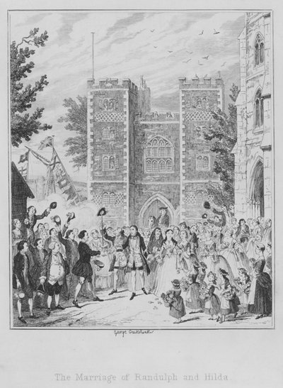 Il matrimonio di Randulph e Hilda da George (after) Cruikshank