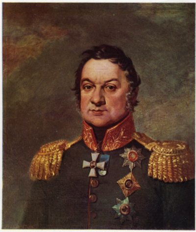 Ritratto di Dmitrij Dokhturov (litografia a colori) da George (after) Dawe