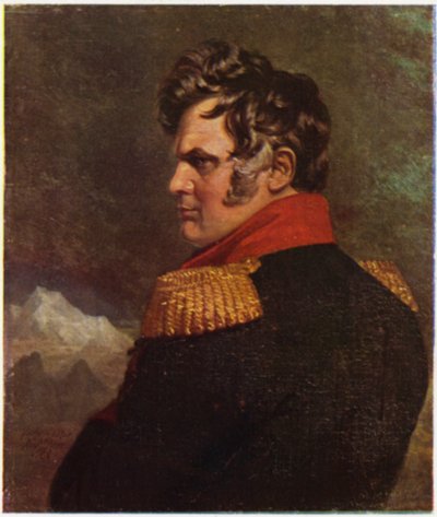 Ritratto del generale Ermoloff (litografia a colori) da George (after) Dawe