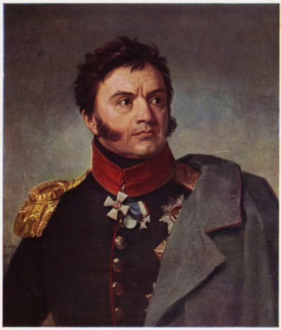 Ritratto di Nikolay Raevsky (litografia a colori) da George (after) Dawe