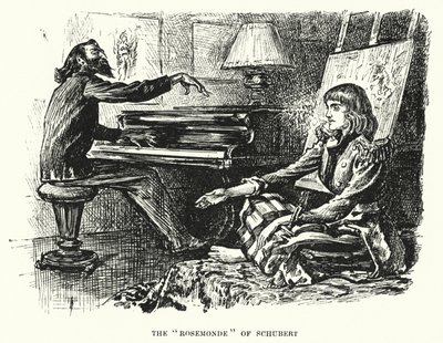 Illustrazione per Trilby di George du Maurier da George (after) Du Maurier