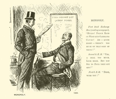 Monopolio (incisione) da George (after) Du Maurier