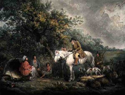 Mattina, o Lo sportivo benevolo, inciso e pub. da Joseph Grozer (c.1755-99) da George (after) Morland