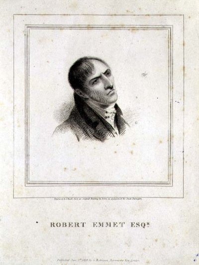 Ritratto di Robert Emmet Esq. inciso da J. Heath, pub. da G. Robinson, Londra da George (after) Petrie
