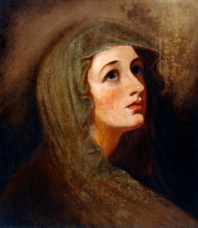Lady Hamilton come una vestale da George (after) Romney