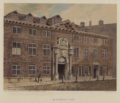 Blackwell Hall, Città di Londra da George (after) Shepherd