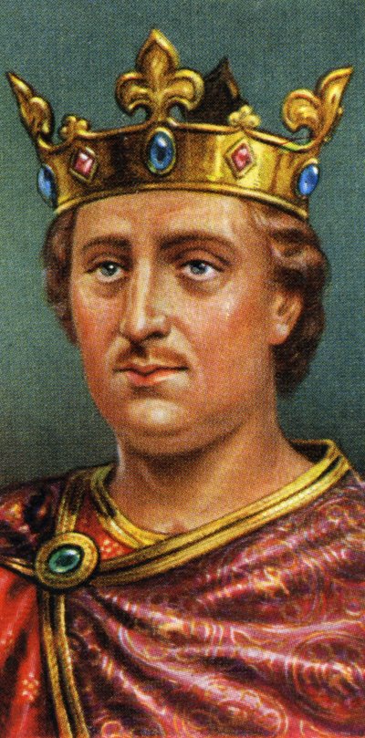 Re Enrico II, carta da sigaretta del giocatore (stampa) da George (after) Vertue