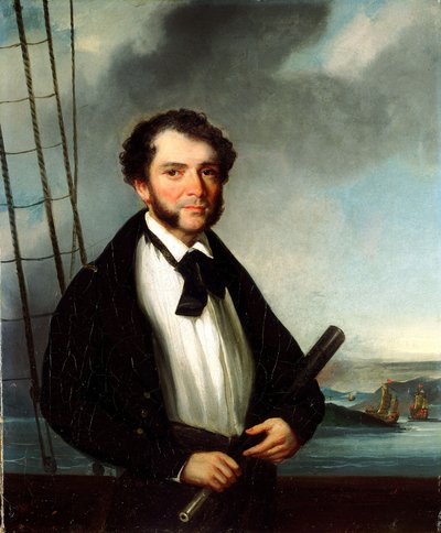 Un capitano della marina mercantile, c.1830-35 da George (attr. to) Chinnery