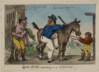 Jack Junk in partenza per una crociera da George (attr. to) Cruikshank