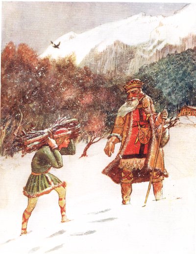 Buon Re Venceslao, illustrazione da 