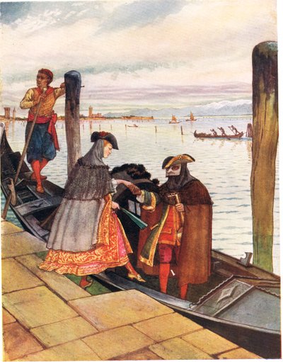 La Biondina in Gondoletta, illustrazione da 