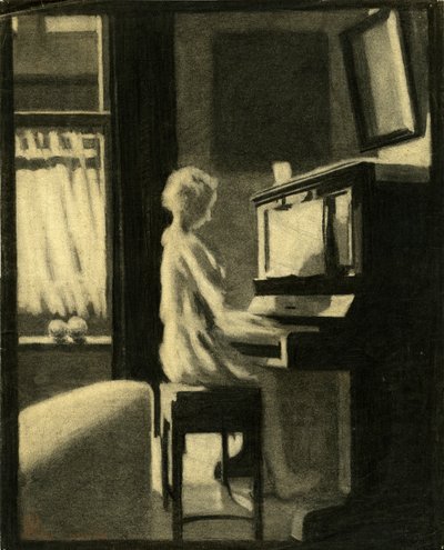 Dorothy che Suona il Pianoforte, 30 novembre 1931 da George Adamson