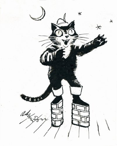 Il gatto con gli stivali (piattaforma di mattoni) da George Adamson
