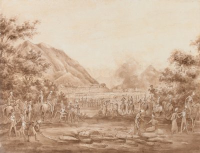 Il grande bazar in fiamme, Kabul da George Alfred Croly