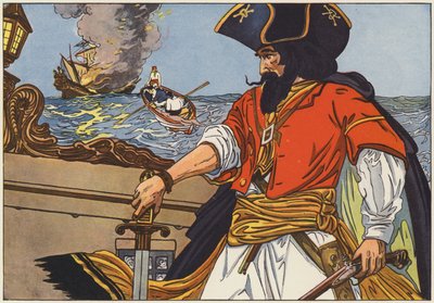Barbanera, il più famoso dei pirati della costa atlantica da George Alfred Williams