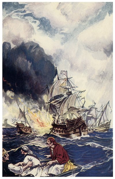 Carica di esplosivi su una nave Illustrazione da 
