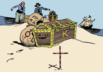Trasporto del tesoro Illustrazione da 
