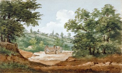 Vista dagli scavi del tunnel di Highgate, Londra da George Arnald