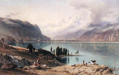 Una vista del Lago di Ginevra da George Arthur Fripp