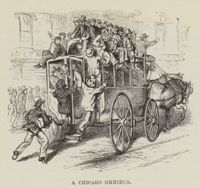 Un omnibus di Chicago da George Augustus Sala