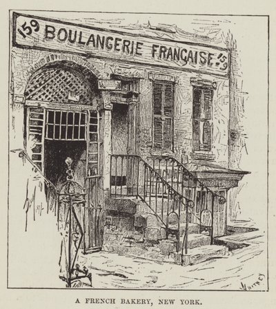 Una panetteria francese, New York da George Augustus Sala