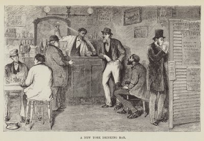 Un bar di New York da George Augustus Sala