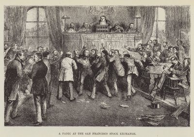 Panico alla Borsa di San Francisco da George Augustus Sala