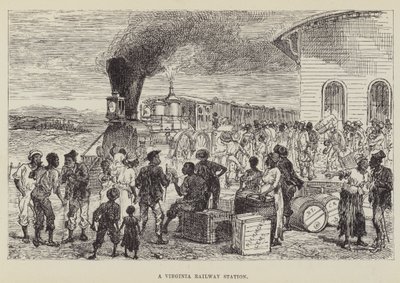 Una stazione ferroviaria della Virginia da George Augustus Sala