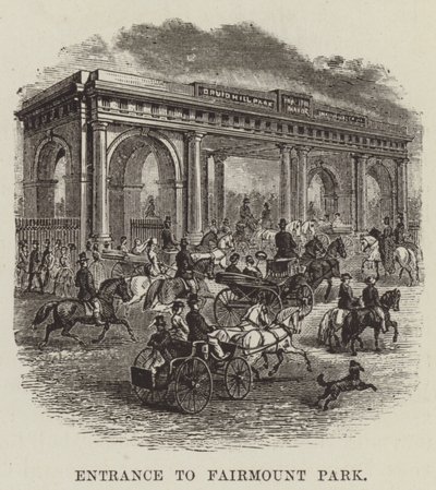 Ingresso al Fairmount Park da George Augustus Sala