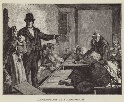 Stanza di alloggio alla stazione di polizia da George Augustus Sala