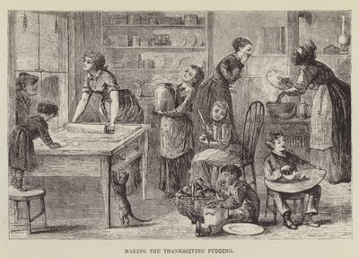 Preparazione del budino del Ringraziamento da George Augustus Sala