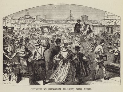 Fuori dal mercato di Washington, New York da George Augustus Sala