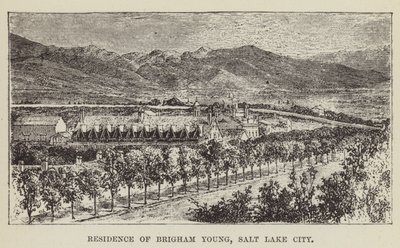 Residenza di Brigham Young, Salt Lake City da George Augustus Sala
