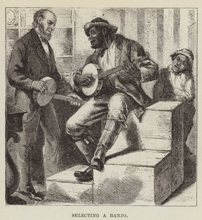 Selezionare un banjo da George Augustus Sala