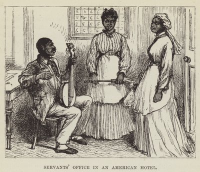Ufficio dei servi in un hotel americano da George Augustus Sala