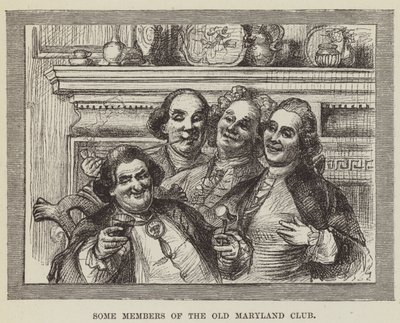Alcuni membri del vecchio Maryland Club da George Augustus Sala