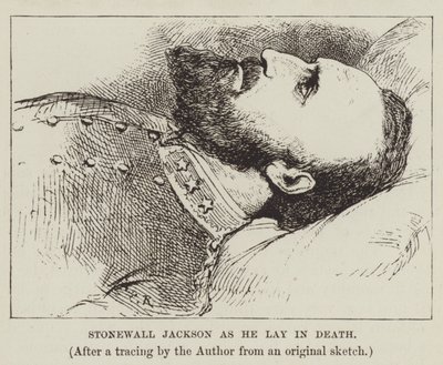 Stonewall Jackson come giaceva nella morte da George Augustus Sala
