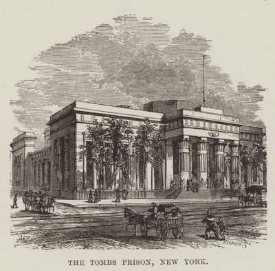 La prigione Tombs, New York da George Augustus Sala