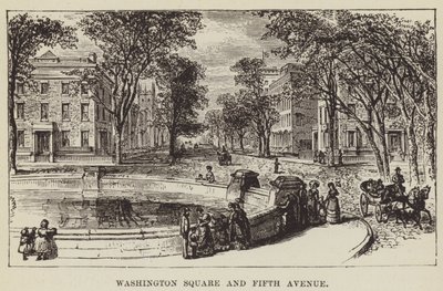 Washington Square e Fifth Avenue da George Augustus Sala