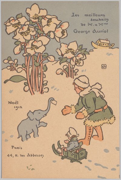 Noël (Cartolina di Natale) da George Auriol