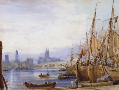Vecchio Ponte di Londra e Southwark, c1830 da George B Campion
