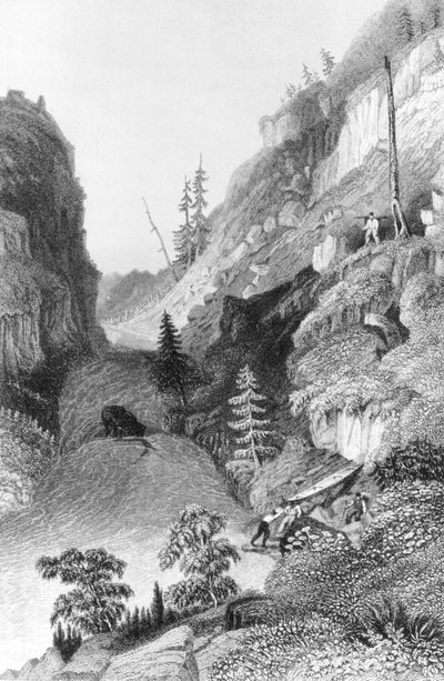 Un portage nel Fiume Hoarfrost, da 