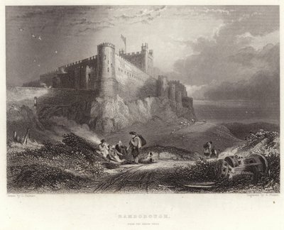 Bamborough, da Nord-Ovest da George Balmer