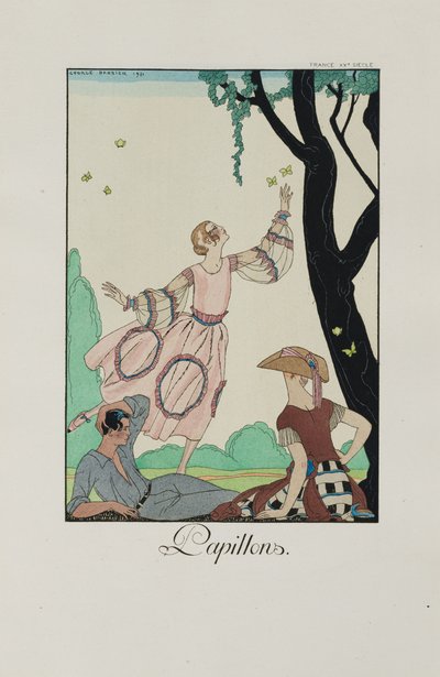 Falbalas et fanfreluches: Papillons, 1921 da George Barbier