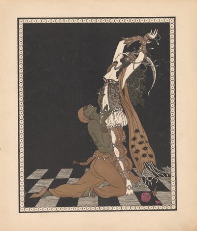 Ida Rubinstein e Vaslav Nijinsky nel balletto Scheherazade da George Barbier